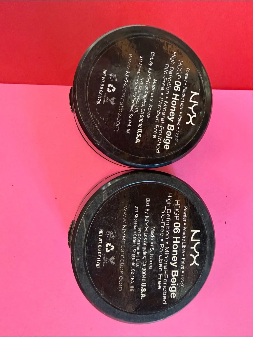 2 NYX• HDGP # 06 Honey Beige • HD STUDIO PHOTOGENIC GRINDING POWDER 17g / 0.6oz